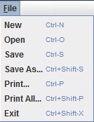 File Menu